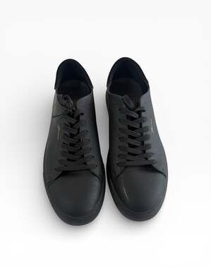 Giovvani 'The Lorenzo' All Black Leather Sneakers